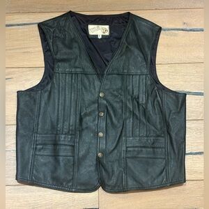 Vince Dark Leather Vest